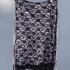 Y2k Lace Midi Skirt